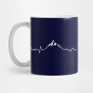 Mountain Heartbeat Hiking Travel Camping Hiker Mug